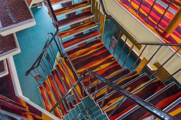 Lépcsők Sétahajón Utazási Technológiai Háttér — Stock Fotó