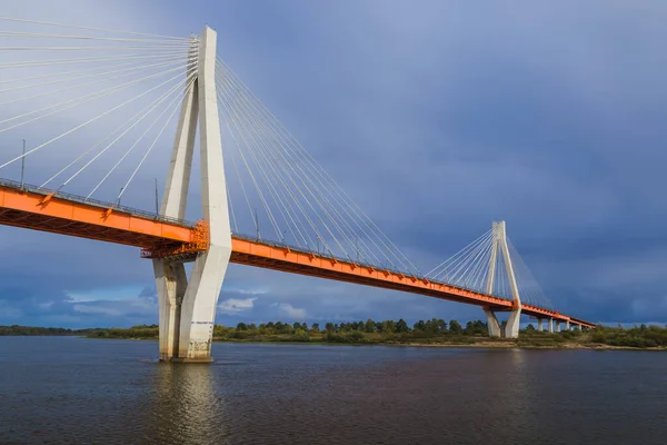 Most Kabelovou Přípojkou Městě Murom Vladimír Rusko — Stock fotografie