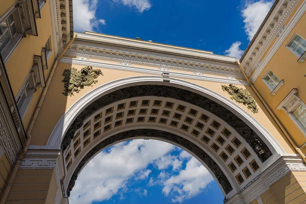 Vítězný Oblouk Generálního Štábu Palácovém Náměstí Petrohrad Rusko — Stock fotografie