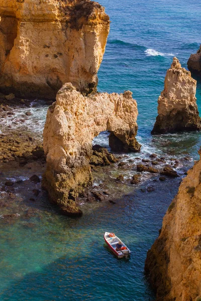 Pláž Lagos Algarve Region Portugalsku — Stock fotografie
