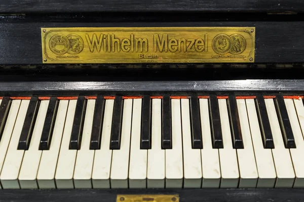 Kstroma Russia September 2020 Vintage Piano Keyboard Vilhelm Menzel Museum — 图库照片