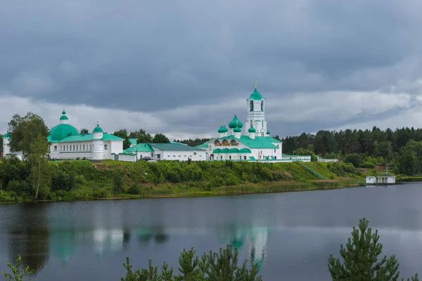 Monastère Masculin Svirsky Dans Village Old Sloboda Région Leningrad Russie — Photo