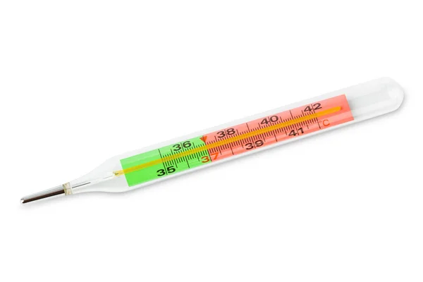 Медичний Термометр Ізольований Білому Фоні — стокове фото