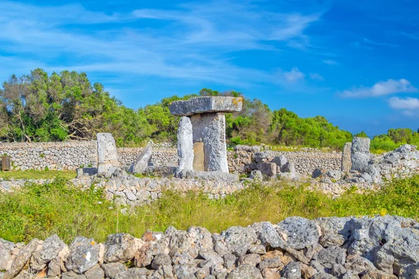 Ancient Stone Table Talaiot Taula Trepuco Menorca Island Spain — Stock Photo, Image