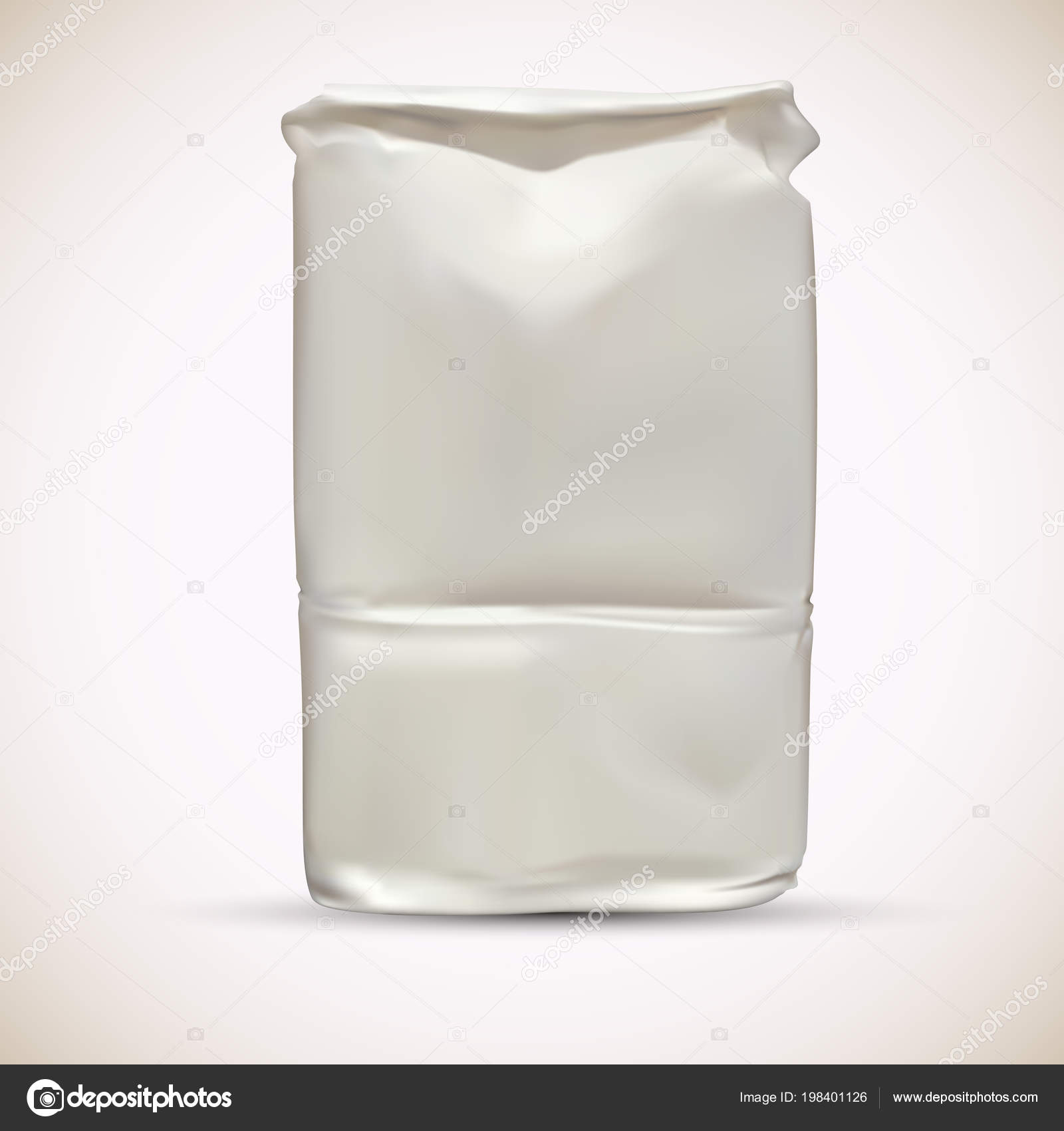 Download Blank Wheat Flour Paper Packaging Bag Vector Template Vector Image By C Tuulijumala Vector Stock 198401126