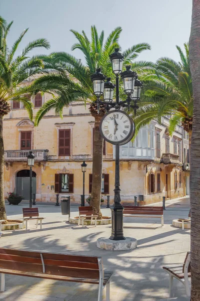 Plaza Alfonso Iii Square Ciutadella Old Town Menorca Island Balearic — Stock Photo, Image