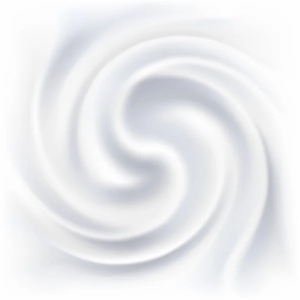 Abstracte Witte Crème Swirl Vector Achtergrond — Stockvector