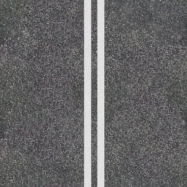 Sorunsuz asfalt yol doku tam satır bölme çift. Yol üstten görünüm şablonu.