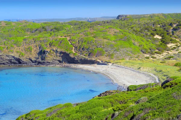 Παραλία Platja Den Tortuga Και Συνεχίζεται Κατά Μήκος San Bartolome — Φωτογραφία Αρχείου