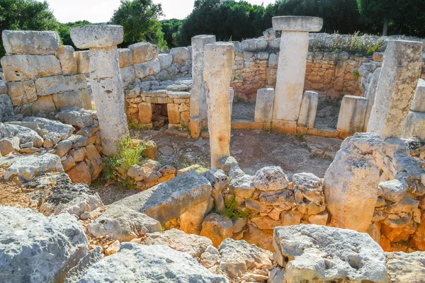 Torre Gaumes Galmes Oude Neolitisch Stad Ruïnes Eiland Menorca Spanje — Stockfoto