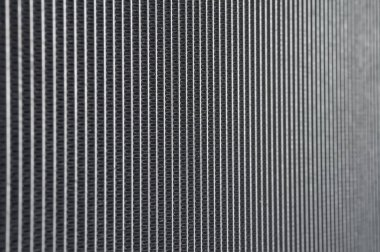 Auto motor radyatör Panjur Sanayi ve arka plan bokeh etkisi sığ derinlik-in tarla closeup.