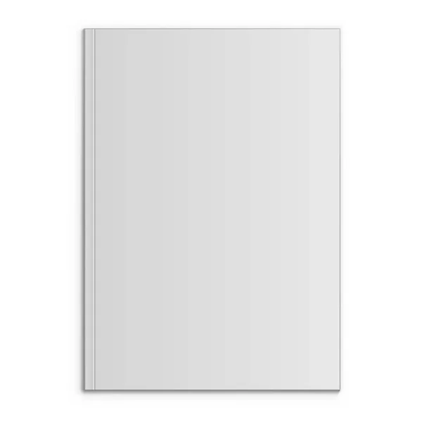 影の効果を持つ空白の雑誌のフロント ページ ベクトル テンプレート 透明な Eps10 ファイル — ストックベクタ