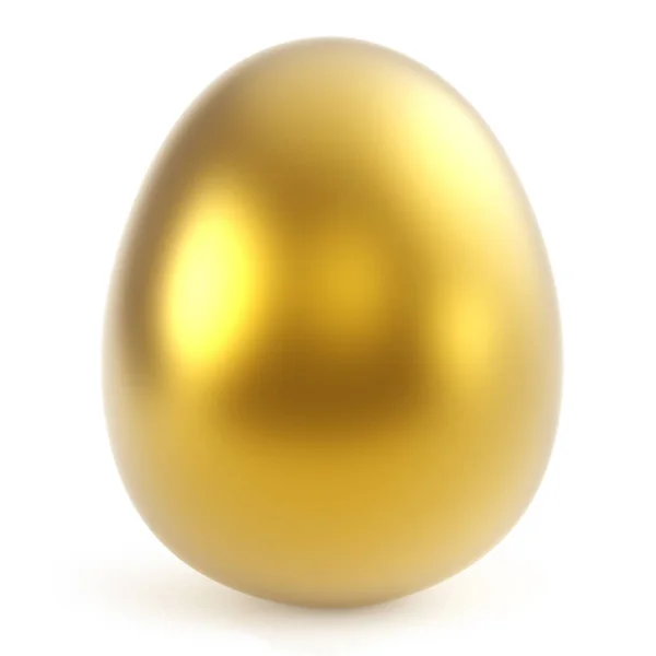 Gold Egg Illustration Isolated White Background — Stock Photo, Image