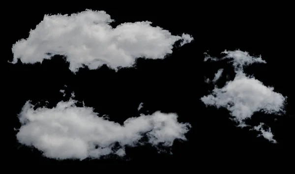 Άσπρα Σύννεφα Που Απομονώνονται Λευκό Φόντο Ιδανική Για Τοποθέτηση Οποιαδήποτε — Φωτογραφία Αρχείου