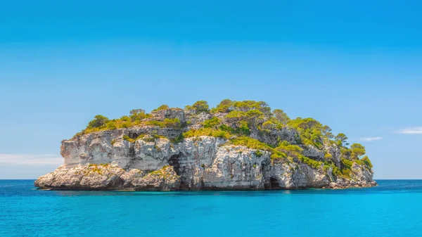 Einsame Insel Türkisfarbenen Wasser Des Meeres — Stockfoto