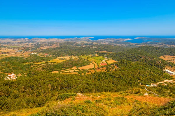 Menorca Island Sunny Landscape Mediterranean Sea Coastline Background Spain — Stock Photo, Image