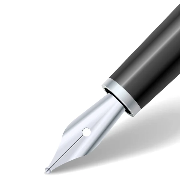 Πρότυπο Διάνυσμα Αργύρου Πένα Αντίγραφο Χώρου — Διανυσματικό Αρχείο