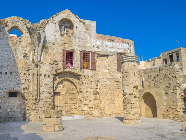 Rhodes Old Town Sunny Day Rhodes Island Greece — Stock Photo, Image