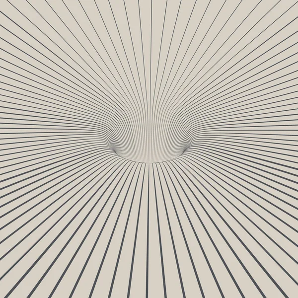 黑白线设计3D 孔抽象背景 向量例证 — 图库矢量图片