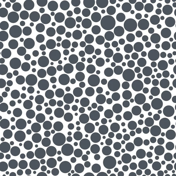 シームレスな黒と白の円パターン ベクトル — ストックベクタ