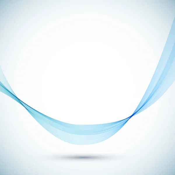 Flux d'ondes bleu abstrait — Image vectorielle