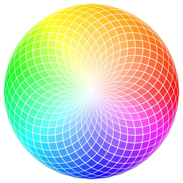Mosaico de rueda de color circular — Vector de stock