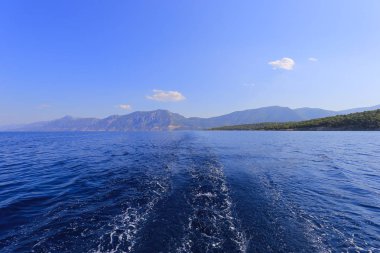 Tekne Wake. Tekneden su wake