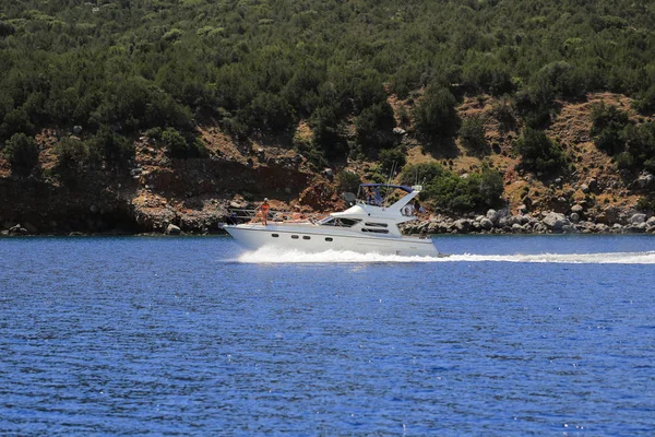 Luxe Motorboot Fast Motor Yacht — Stockfoto