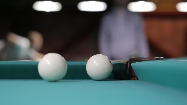 Cue Frappe Boule Billard Balle Billard — Video