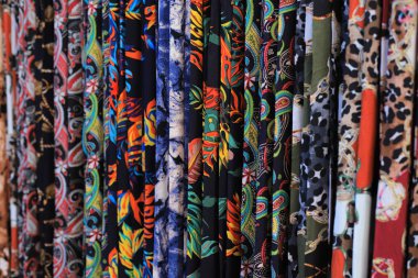 Renkli Tekstil arka plan yakın çekim