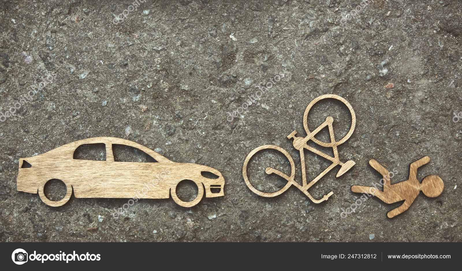 Coche Poco Madera Hombre Bicicleta Piedra Fondo Juguete Sobre v76gbyYf