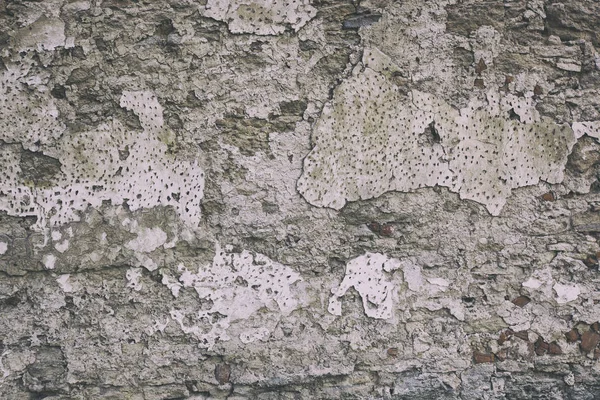 Gammal åldrad mur av tegel och cement — Stockfoto