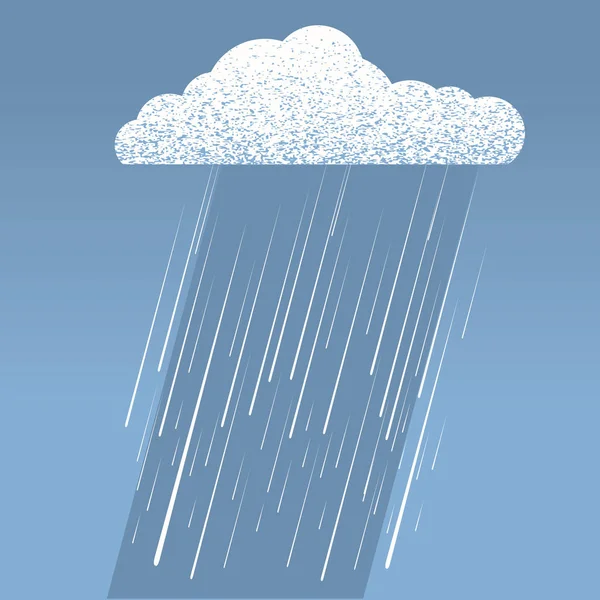 Illustration Pluie Image Vectorielle Des Nuages Pluie — Image vectorielle