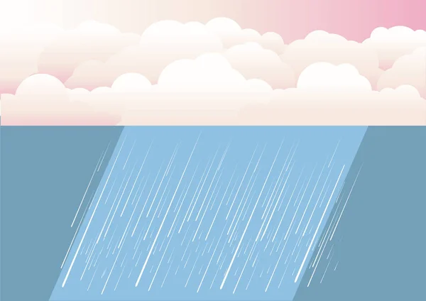 Rain clouds.Vector nature illustration background with rain clouds
