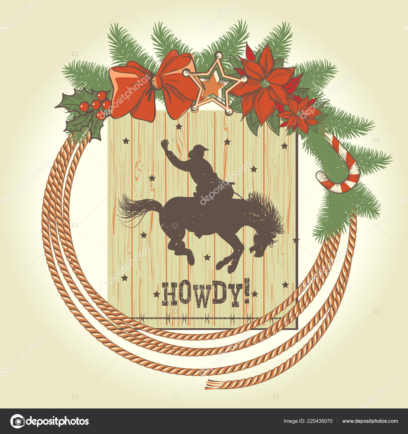 Cowboy Christmas Wreath Cowboy Christmas Wreath Western Cowboy