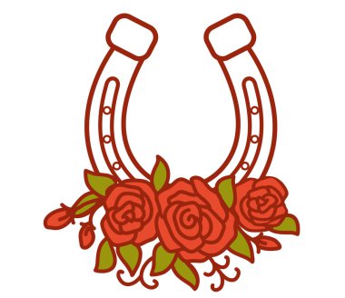 Download Horseshoe Flower Horse Free Vector Eps Cdr Ai Svg Vector Illustration Graphic Art