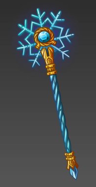 Kış personel kar tanesi. Vektör çizim.