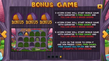 Büyülü mor ağaç ve oyun ele ile güzel büyülü vadi