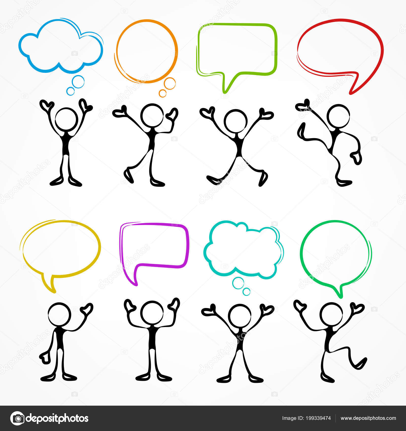 Thought Bubble Stick Figure