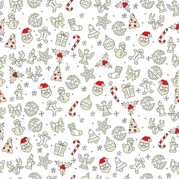 Noel simgeler model kırmızı ve beyaz