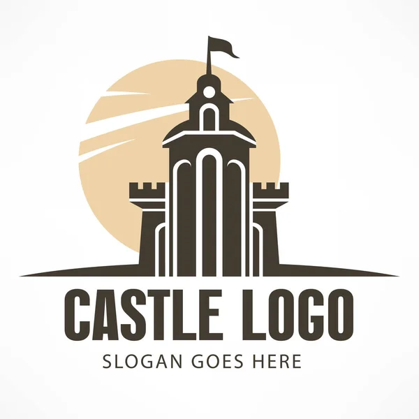 Logo del castello — Vettoriale Stock