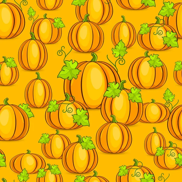 Fondo de calabaza amarillo — Vector de stock