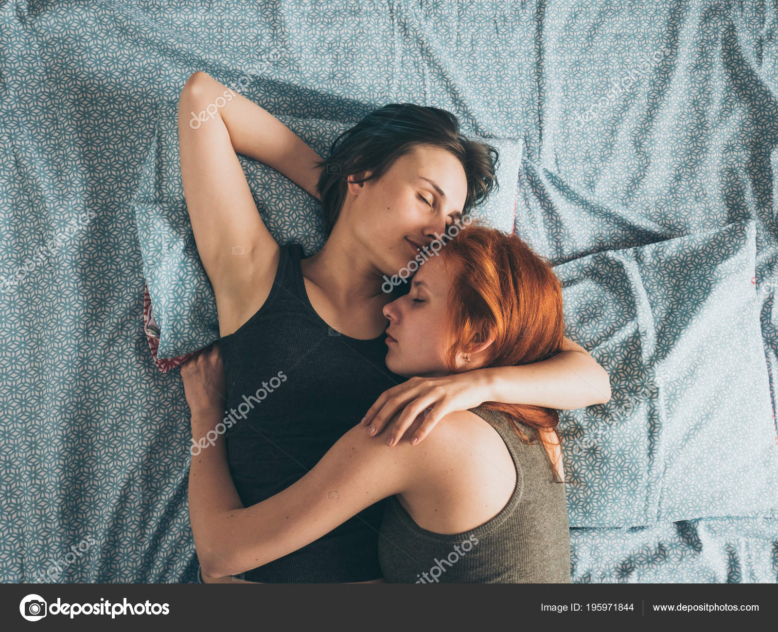 Lesbians Kissing Belly Button