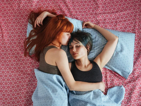 Kissing redhead lesbians Girl/Girl Scene