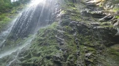 Karpatlar güzel şelale. Alttan çekim