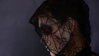 4 k Halloween korku yakın çekim