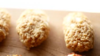 Soya etinden pirzola. Vejetaryen konsepti. Et olmadan..