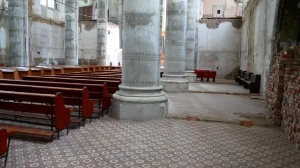 Anteni, Katolik Kilisesi Şapel kalıntıları. — Stok video