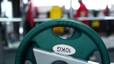 Tabaklar jimnastik salonu. yakın çekim