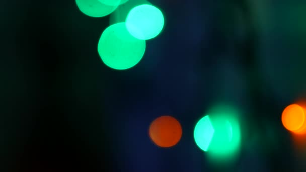 Fondo Con Luces Navidad Con Bokeh — Vídeo de stock